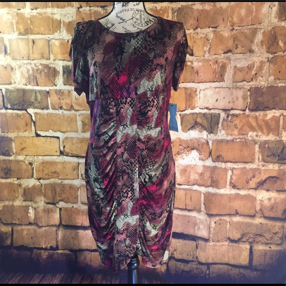 Slim Fabulous Ultimate Slimming Dress Snake Print